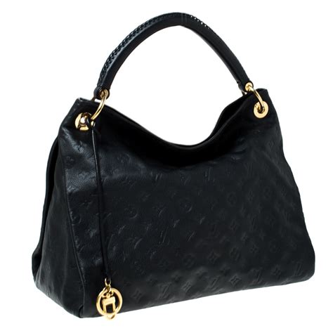 black artsy louis vuitton|louis vuitton black leather tote.